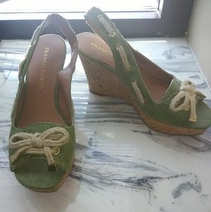 Franco sarto green wedges